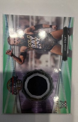 2021 Topps WWE Mat Relics NXT Worlds Collide Adam Cole #MR-AC Dark Green 41/199