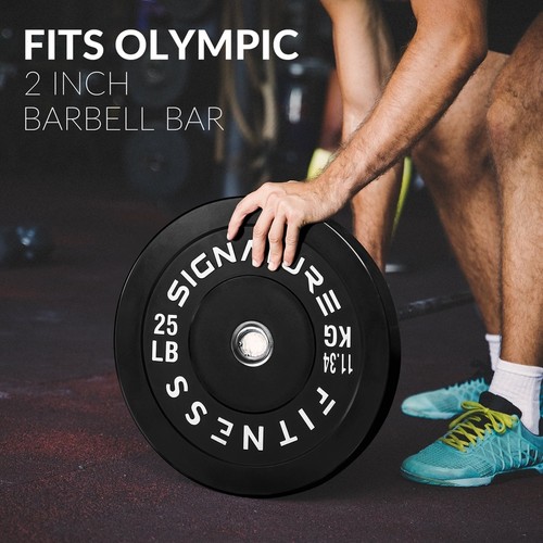 Placas de peso de parachoques olímpico buje de acero de 2 pulgadas gimnasio en casa entrenamiento de fuerza duradero - Imagen 5 de 7