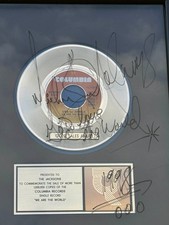 Michael Jackson Signed RIAA Award We Are The World Authentic Genuine autographed