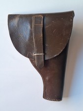 Militaria WW2 FONDINA Ufficiale REI Marrone Per BERETTA 34/35 No Elmetto 