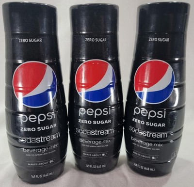 SodaStream Pepsi Zero Sugar Beverage Mix 14.9 oz 3-Pack Syrup Concentrate