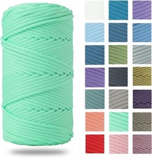 4mm Braided Polyester Cord 160 Yards for Macrame DIY Crafts