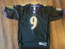 Reebok Baltimore Ravens Steve McNair 9 Black NFL Jersey Men’s Size L Rare sewn