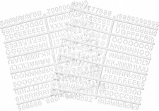 1/2 Inch Letters for Felt Letter Boards, 494 Pcs Including Small Characters, Num