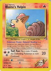 Blaine's Vulpix 065/132 Gym Heroes