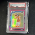 Panini Donruss Optic Bo Nix Rated Rookie Pink Prizm PSA 8 Denver Broncos