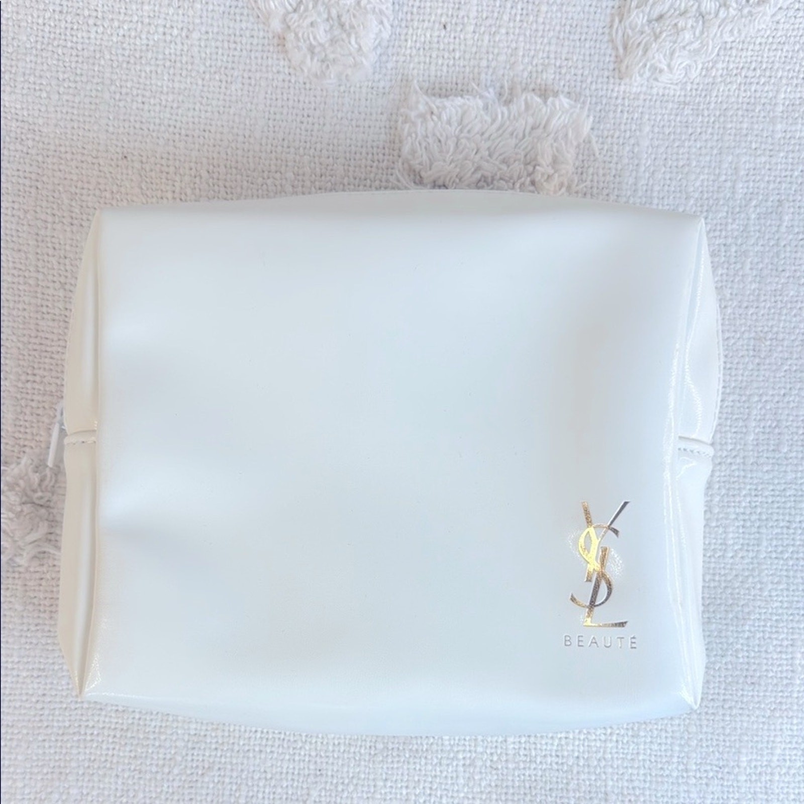 NUOVO! Borsa cosmetica Yves Saint Laurent YSL Beaute bianca