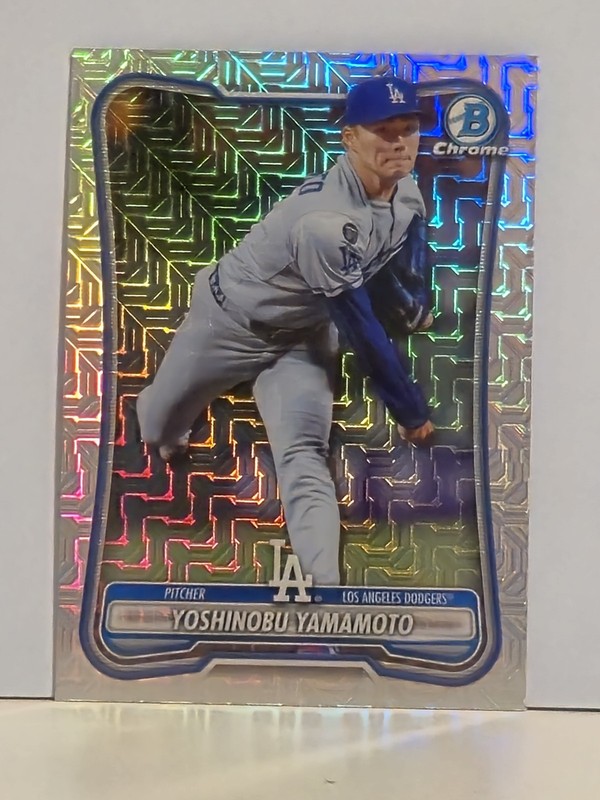 2026 Bowman Mega Box Yoshinobu Yamamoto MOJO REFRACTOR #2 Dodgers