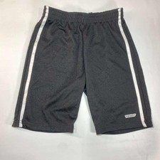 New hind Athletic Shorts Boys M 10/12 Black White Side Stripe Gym Shorts