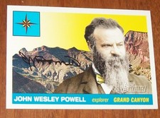2009 Topps Heritage Explorer John Wesley Powell Card