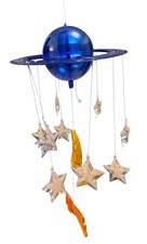 VTG IKEA VIMSIG Space Mobile Comet Stars Saturn Rocket Baby Crib Celestial Read
