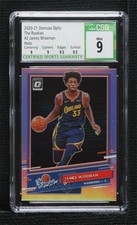 2020 Panini Donruss Optic The Rookies Holo Prizm James Wiseman #2 CSG 9 Mint wj2