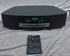 Bose Wave Music System AM/FM CD Player Clock Radio Remote AWRCC1 Black WORKS