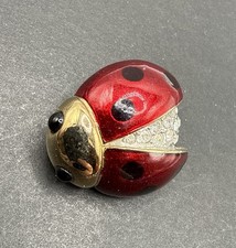 Carolee Signed Ladybug Brooch Pin J40b
