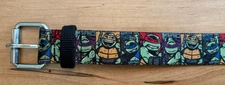 Vintage Teenage Mutant Ninja Turtles Belt Boys Size S/M 21-26.5" TMNT 2014