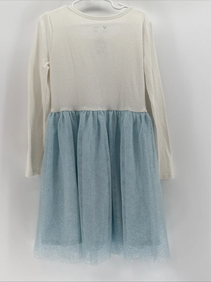 Disney Frozen Elsa Dress Girls Size 6X Jumping Beans Blue Sparkle Tutu - Image 4 of 4