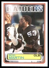 1983 Topps #304 Rod Martin Los Angeles Raiders 56101