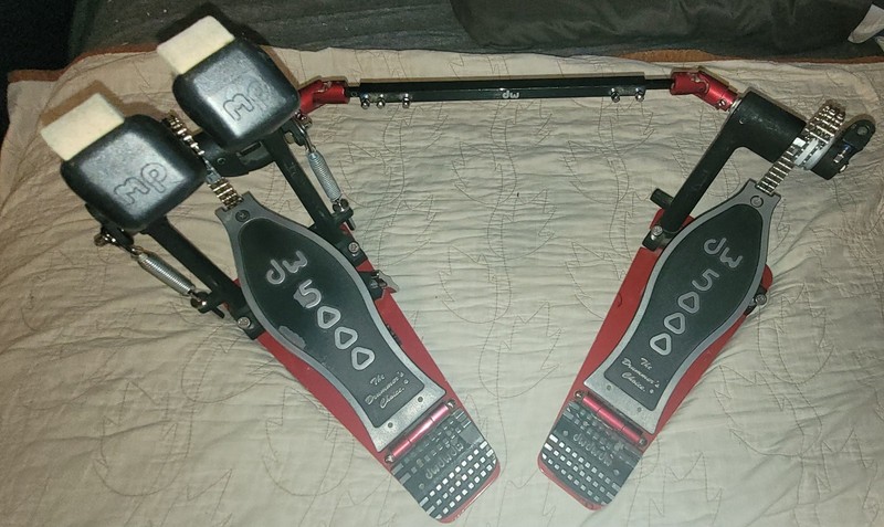 DW Drums 5000 Series Double Bass Pedal, Lefty 