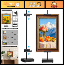 Adjustable Tabletop Easel Stand - 17 Height Metal Frame Holder for Art, Photos,