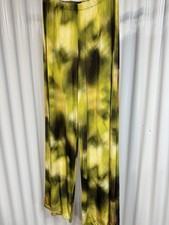 Bryn Walker Wide Leg Flood Pants Size Small Cross-Dye Iridescent Linen Pockets