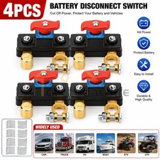 4 12V 24V Battery Disconnect Terminal Switch Kill Isolator Cut Off for Car RV