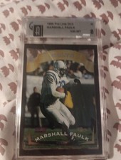 1996 Proline Dc3 #43 Marshall Faulk Die Cut Graded 8