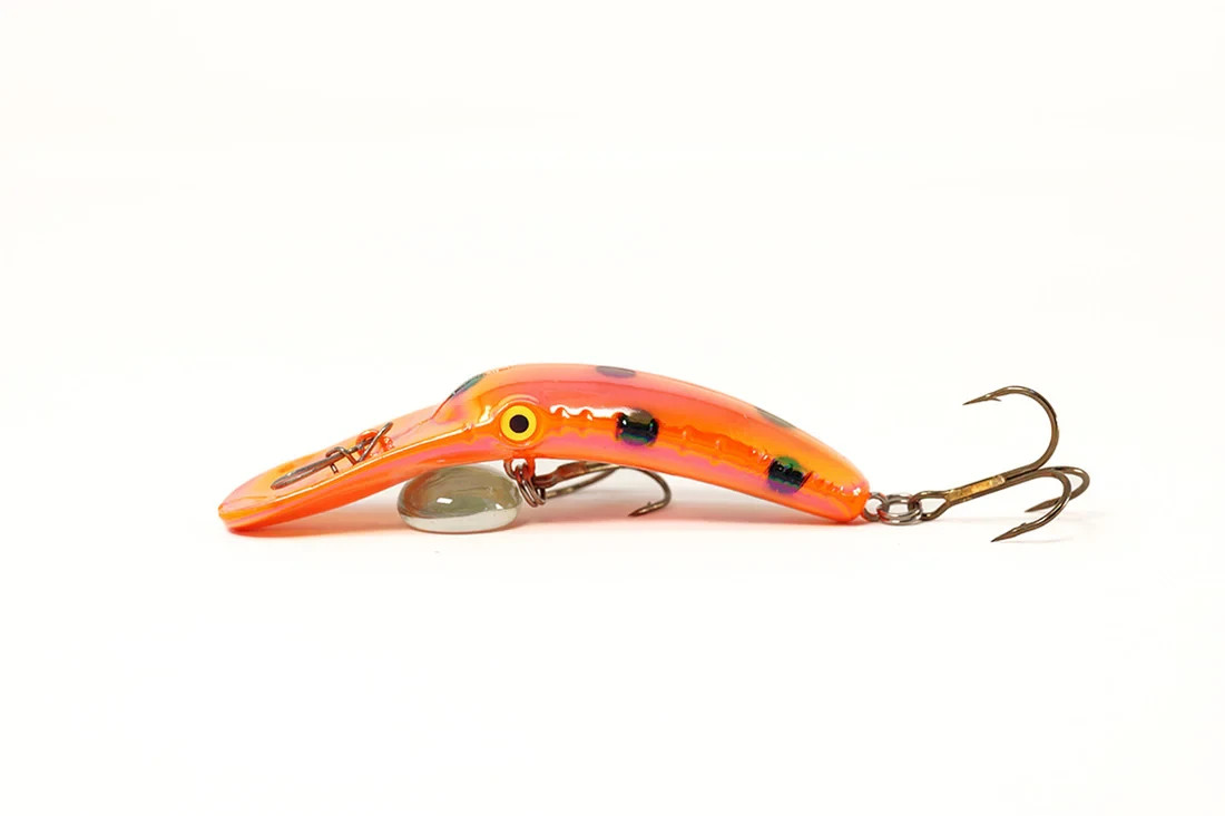 YAKIMA FLORESCENT BLACK 3.5" MAG LIP - MAD SCIENTIST TACKLE PINK UV COATING