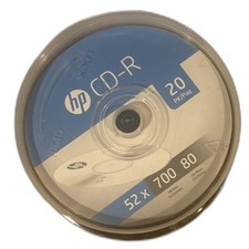 HP CD-R 700mb 52x Recordable Media Spindle 20 Pack