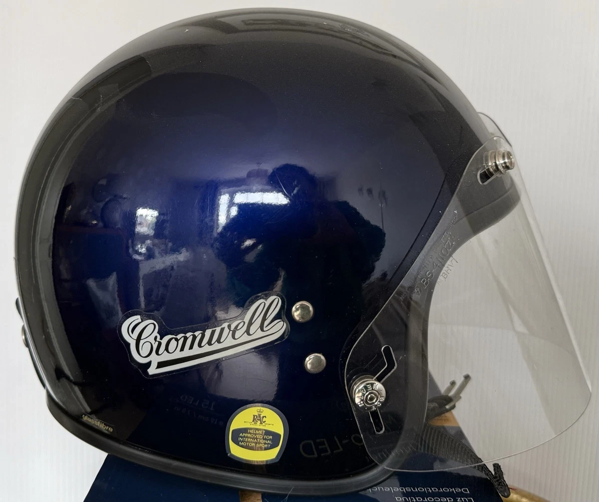 cromwell motorcycle helmets uk Classic Retro Half Helmet Demi Jet for Scooter Scooter Bike Open Helmet German Classic ECE Approved for Women Men Adults B,XXL Automotive Early Cromwell Motorcycle Racing Crash
