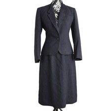 Vtg 70s Navy White Union Made Devon Hall By Robert Paul Taboh Wool Suit