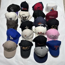 Lote de sombreros gorra al por mayor reventa revendedor mercado de pulgas vintage moderno 25+