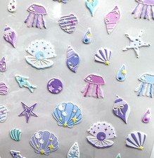Sea Life Dimensional Stickers Junk Journaling Collage Scrapbooking