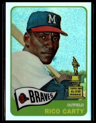 2005 Topps Rookie Cup #7 Rico Carty Reprints Chrome Refractor #/15