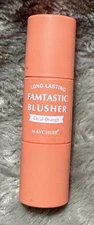 Maycheer Famtastic Blusher Coral Orange Long Lasting W/ Blush Brush NEW