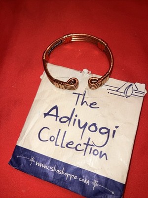 Isha Life Adiyogi Pure Copper Cuff Bracelet Isha Shoppe Spiritual Jewelry