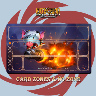 Tristana Poro Playmat Riftbound TCG Stitched Edges Free bag Included
