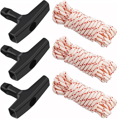 #ad 3 Pack 10 Ft Pull Cord Rope with Handle 9 64 Starter Rope for Small Engines $8.90