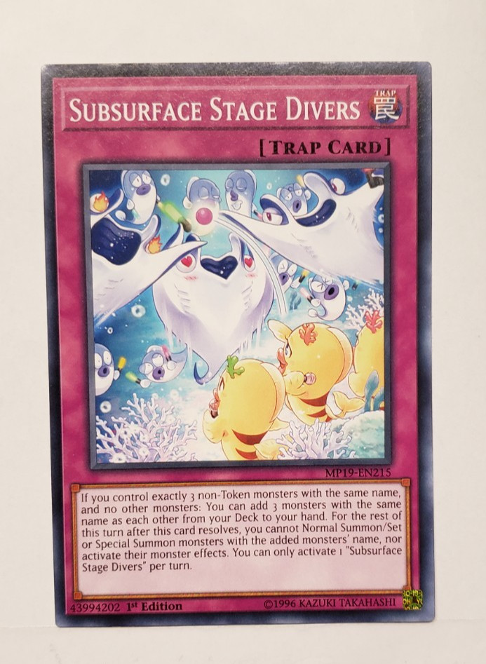 Yu-Gi-Oh! Subsurface Stage Divers MP19-EN215 1st Edition Common NM