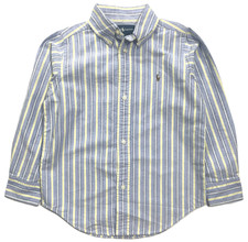 NWT Polo Ralph Lauren Boys Long Sleeve Striped Oxford Button Down Shirt sz 5