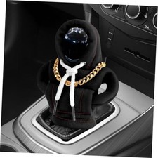 Gear Shift Knob Cover with Necklace, Universal Fit Hoodie Car Gear Shift Black