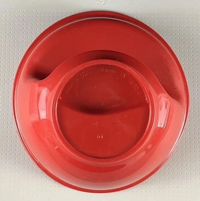 Tazón de cereal rojo Obol también conocido como “Original Never Soggy Cereal Bowl” Foto 4 de 4