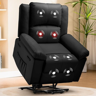 #ad COMHOMA Power Lift Recliner for Elderly Lift Chair with Heat and Massage，PU Rec $156.75