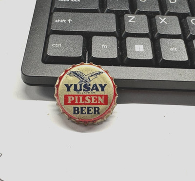 VINTAGE YUSAY PILSEN BEER CORK BACK BOTTLE CAP PILSEN BREWING CO CHICAGO IL