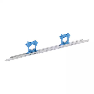10 In. to 16 In. Telescoping Galvanized Slider Pipe Hanger Bracket Double Clamp