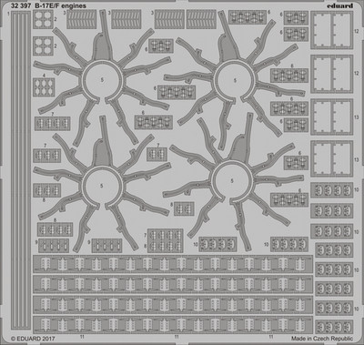 Eduard 1/32 B-17E/F Flying Fortress Big Ed Detail Part 1 (HK Model) BIG3374
