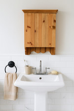 Country Cottage Bathroom Cabinet, Cupboard, Wall Shelf,  Mirrored or Solid Door