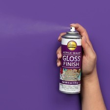 Spray Gloss Finish, 6 Oz Acrylic Sealer, Version, Clear - Gloss