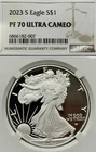 2023 S Proof Silver American Eagle• NGC• PF 70 Ultra CAMEO