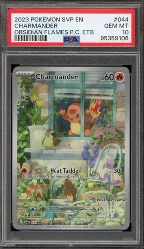 Pokemon Center Stamp Promo Charmander Obsidian Flames ETB SVP EN 044 PSA 10