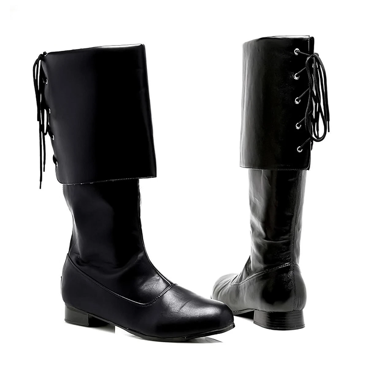 Disfraz Medieval Y Pirata Para Hombre: Pantalón De Poliéster Con Calcetines Blancos Hasta La Rodilla Y Hebilla Dorada Para Zapatos, Ideal Para Halloween, Carnaval Y Fiestas Renacentistas
